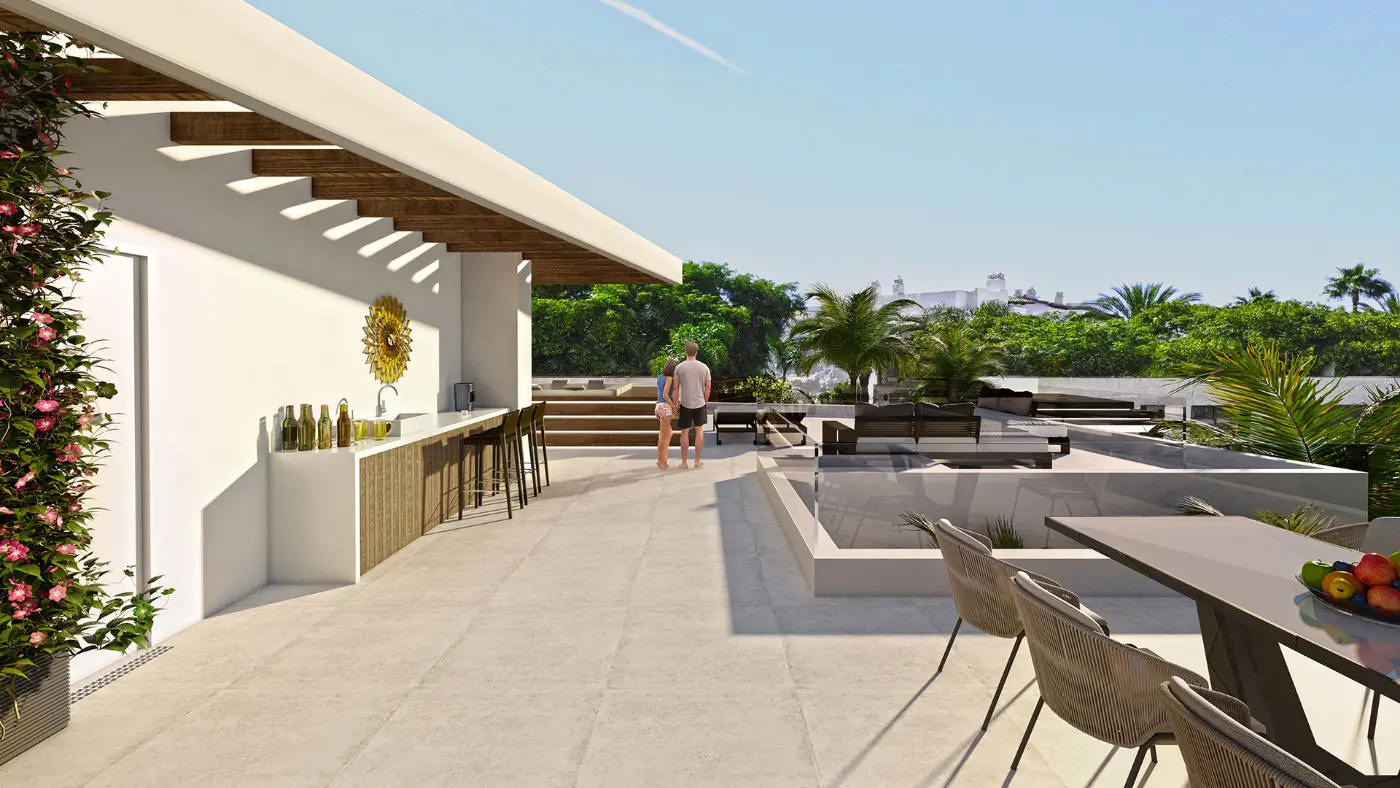 Nowe Wille z Prywatnymi Basenami i Tarasem Dachowym przy Plaży Puerto Banús – 10
