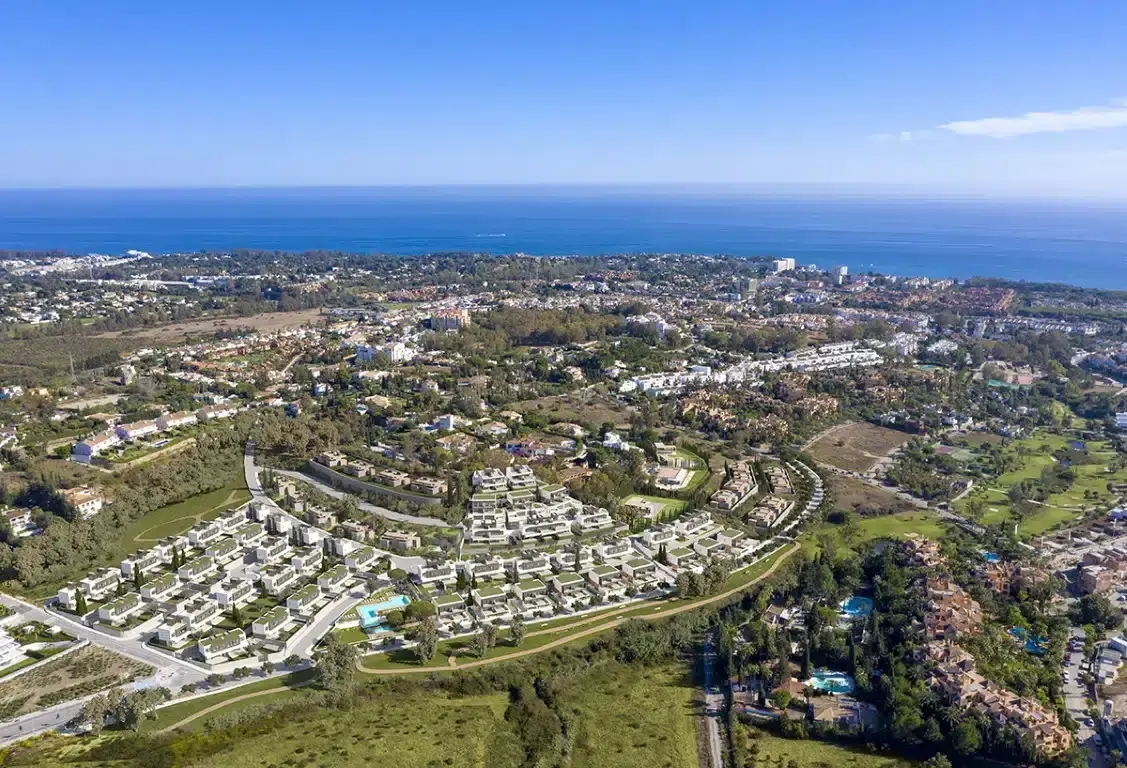 Wille bliźniacze z tarasem solarium i widokiem na morze – Estepona – 2