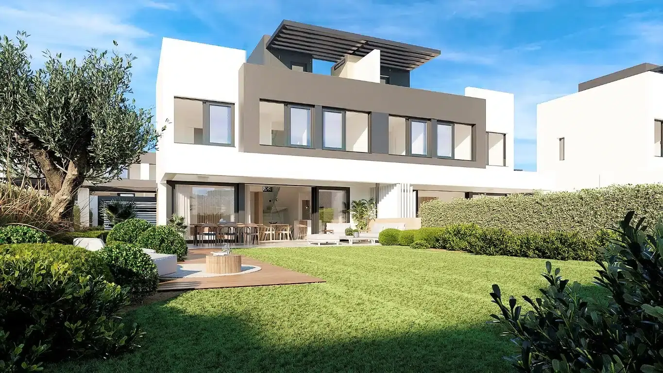 Wille bliźniacze z tarasem solarium i widokiem na morze – Estepona – 3