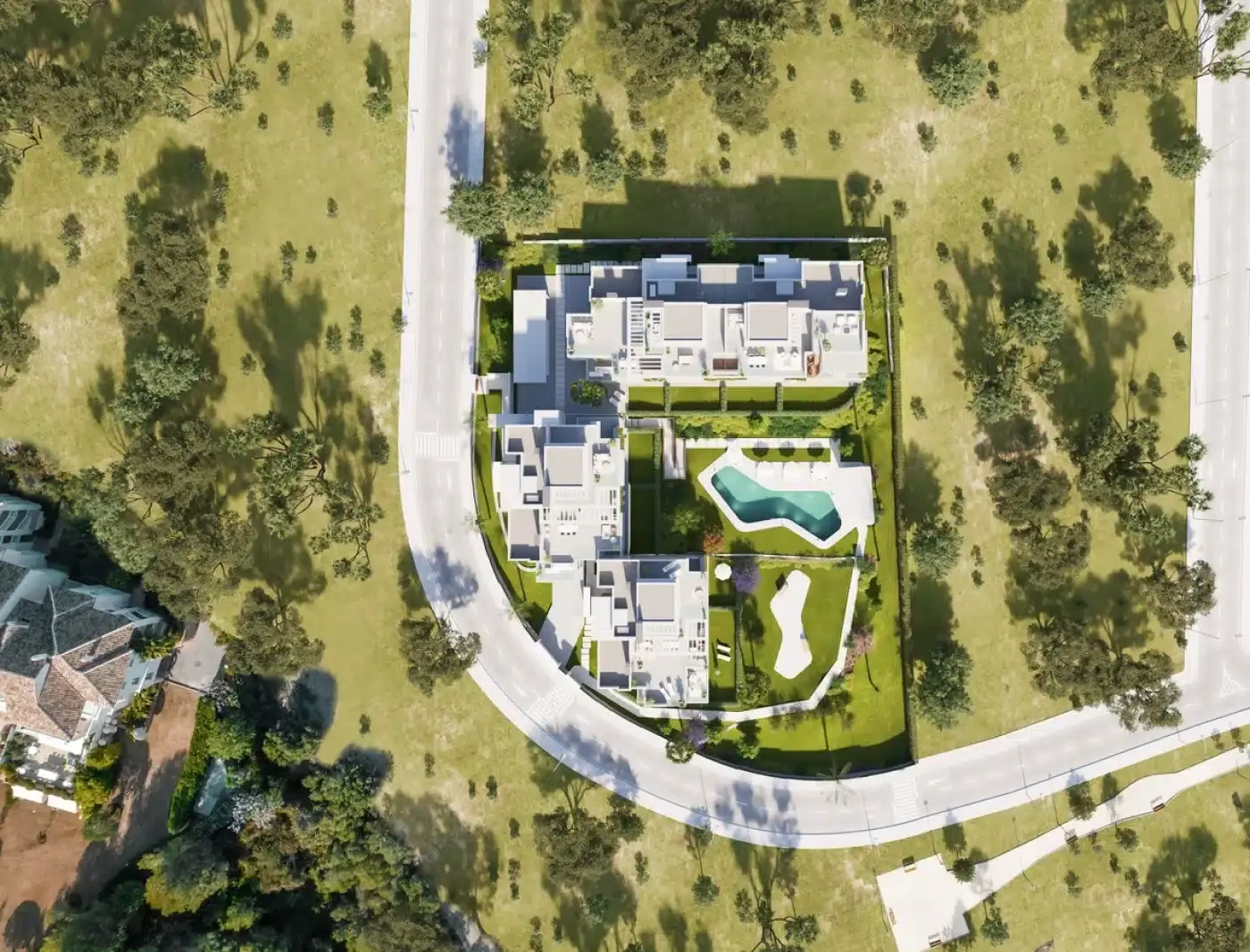 Apartamenty z widokiem na jezioro i pole golfowe – Los Flamingos, Estepona – 2