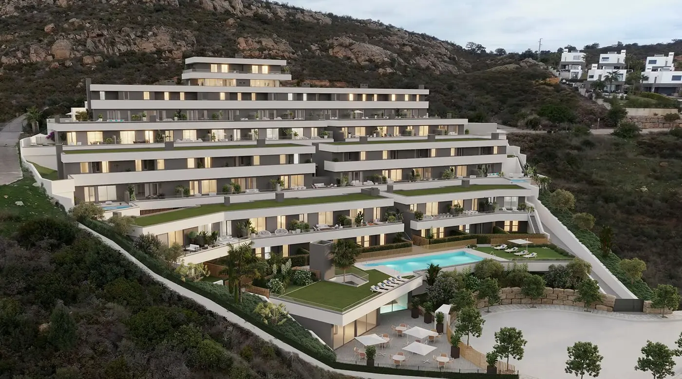 Apartamenty z widokiem na ocean i Skałę Gibraltaru w Manilva – 2