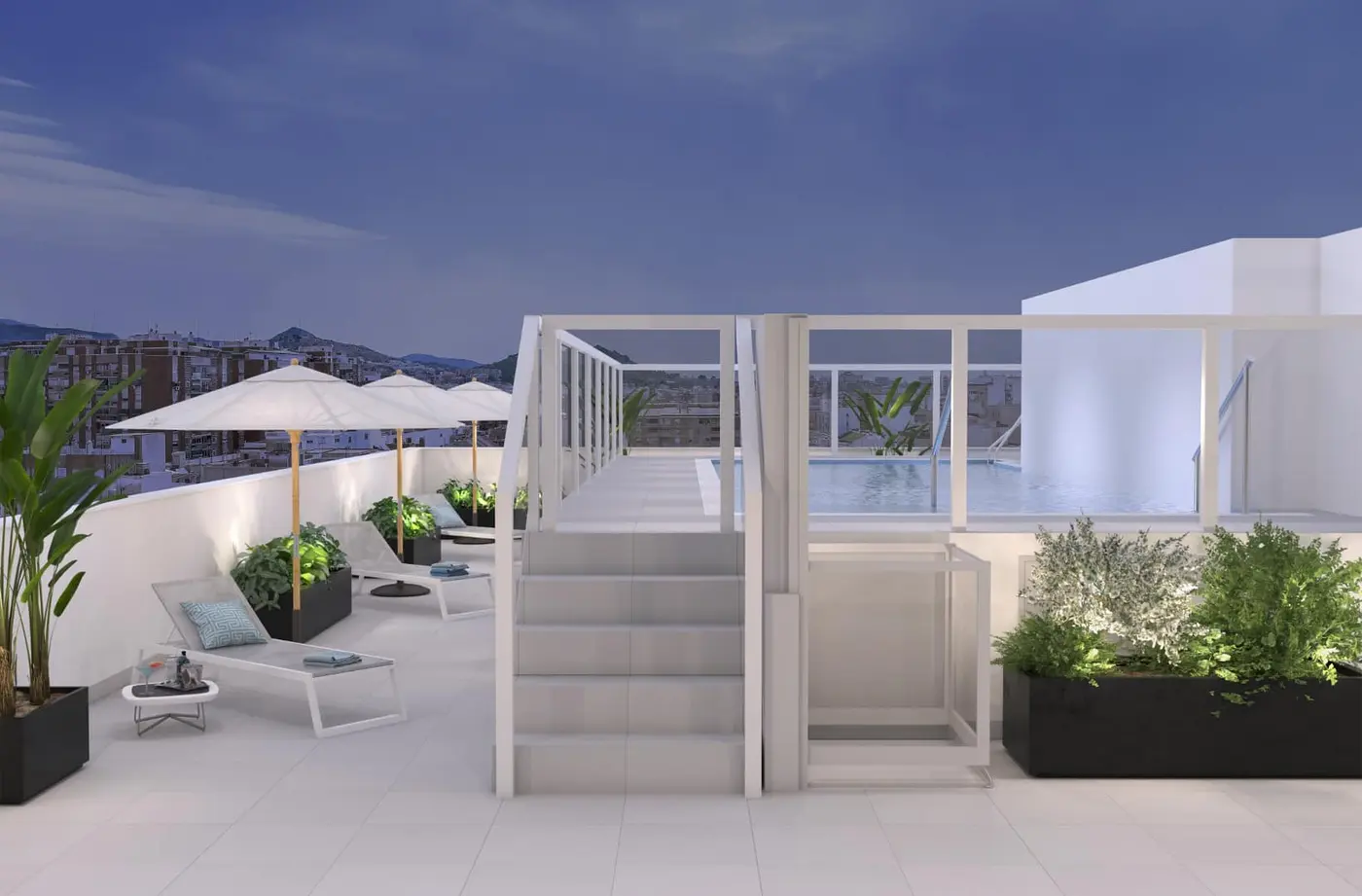 Nowoczesne apartamenty w centrum Malági z basenem na dachu – 6