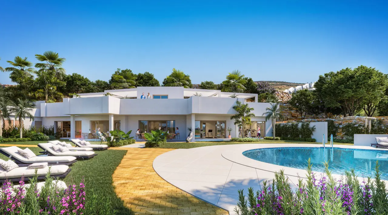 Apartamenty i penthousy z widokiem na morze przy polu golfowym w Estepona – 3