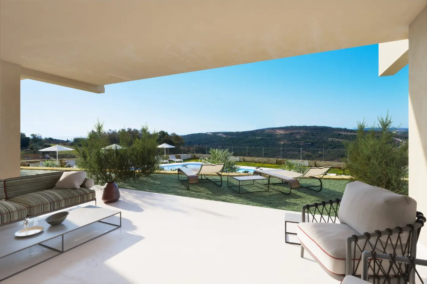 Apartamenty i penthousy z widokiem na pole golfowe w Estepona Golf – 13