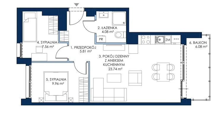 Luksusowy apartament na pierwszym piętrze  – 2