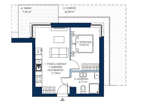 Luksusowy apartament na parterze  – 2