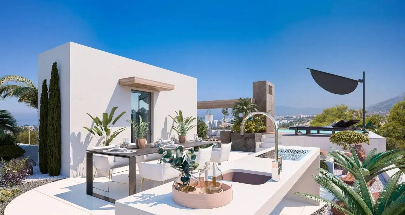 Ekskluzywne domy  z widokiem  na Morze w Prestiżowej Dzielnicy Marbelli — Marbella, Hiszpania (zdjęcie 3 z 30)