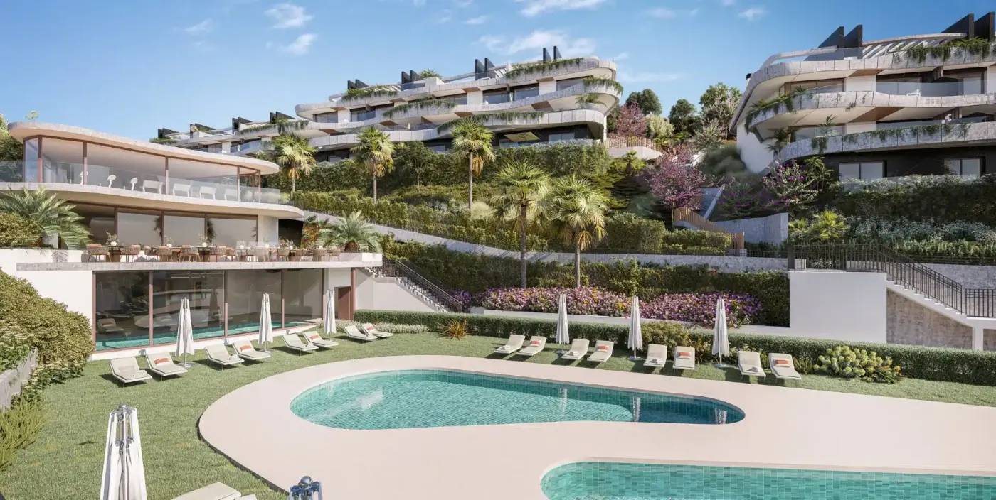 Ekskluzywne Apartamenty Dwupoziomowe z Panoramicznym Widokiem na Wzgórzach Elvirii w Marbelli — Marbella, Hiszpania