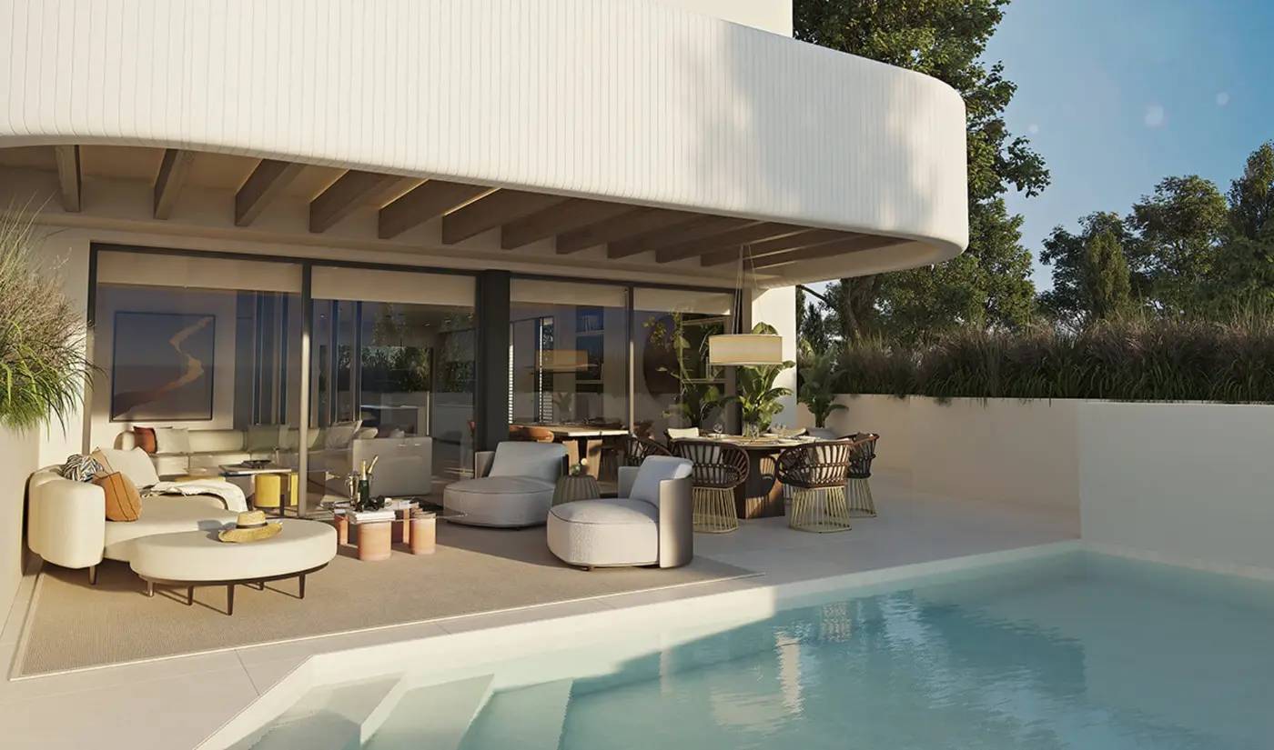 Luksusowe Apartamenty i Wille w Pierwszej Linii Plaży w Las Chapas, Marbella — Marbella, Hiszpania (zdjęcie 3 z 25)