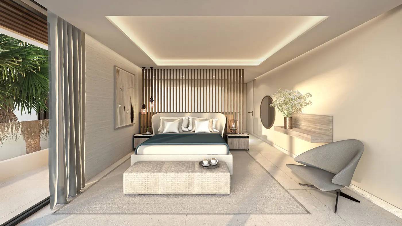 Nowe Wille z Prywatnymi Basenami i Tarasem Dachowym przy Plaży Puerto Banús — Marbella, Hiszpania (zdjęcie 8 z 11)