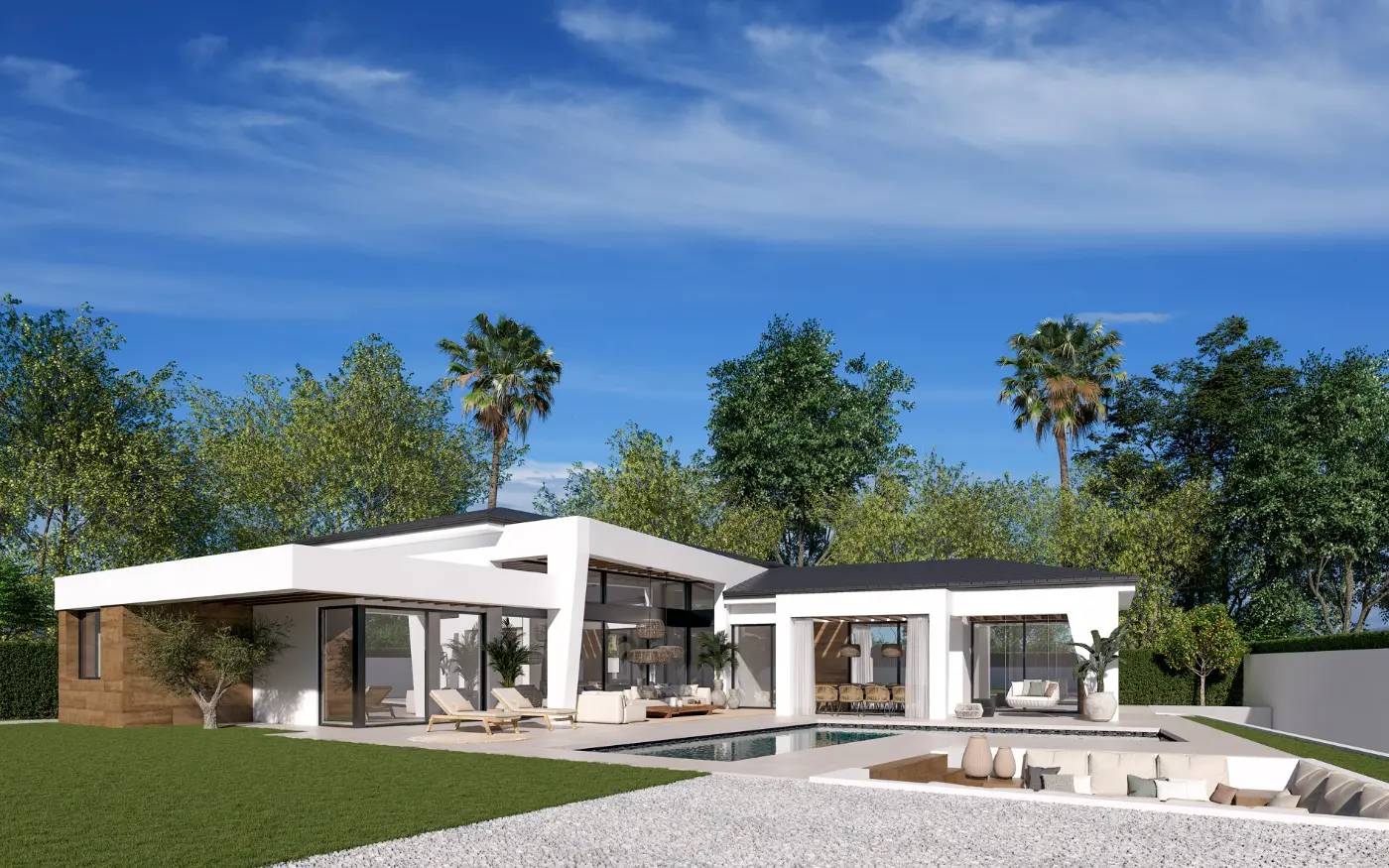 Trzy Unikalne Wille Parterowe z Ekologicznym Ogrodem i Basenem w Nueva Andalucía — Marbella, Hiszpania (zdjęcie 12 z 25)