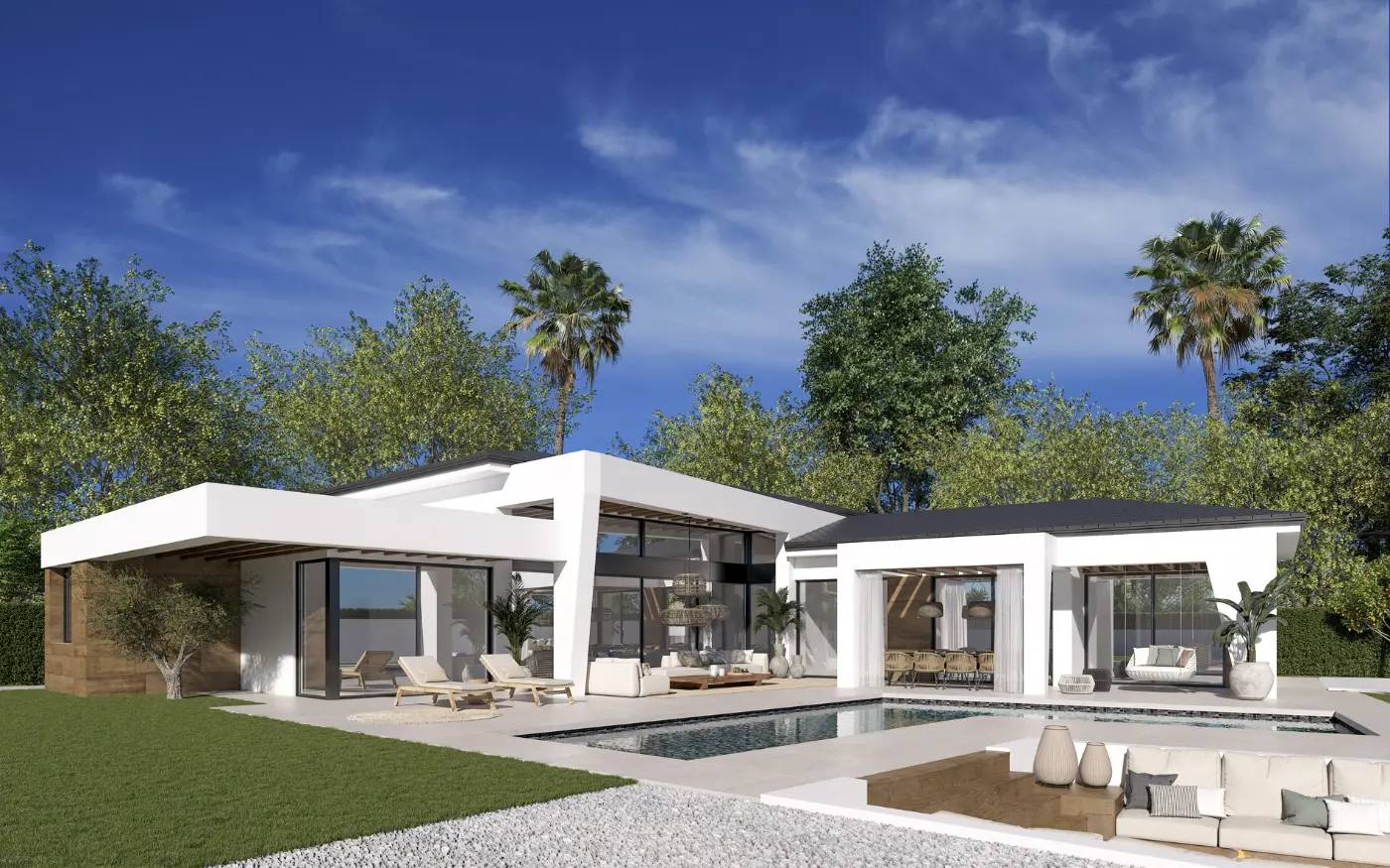 Trzy Unikalne Wille Parterowe z Ekologicznym Ogrodem i Basenem w Nueva Andalucía — Marbella, Hiszpania (zdjęcie 13 z 25)