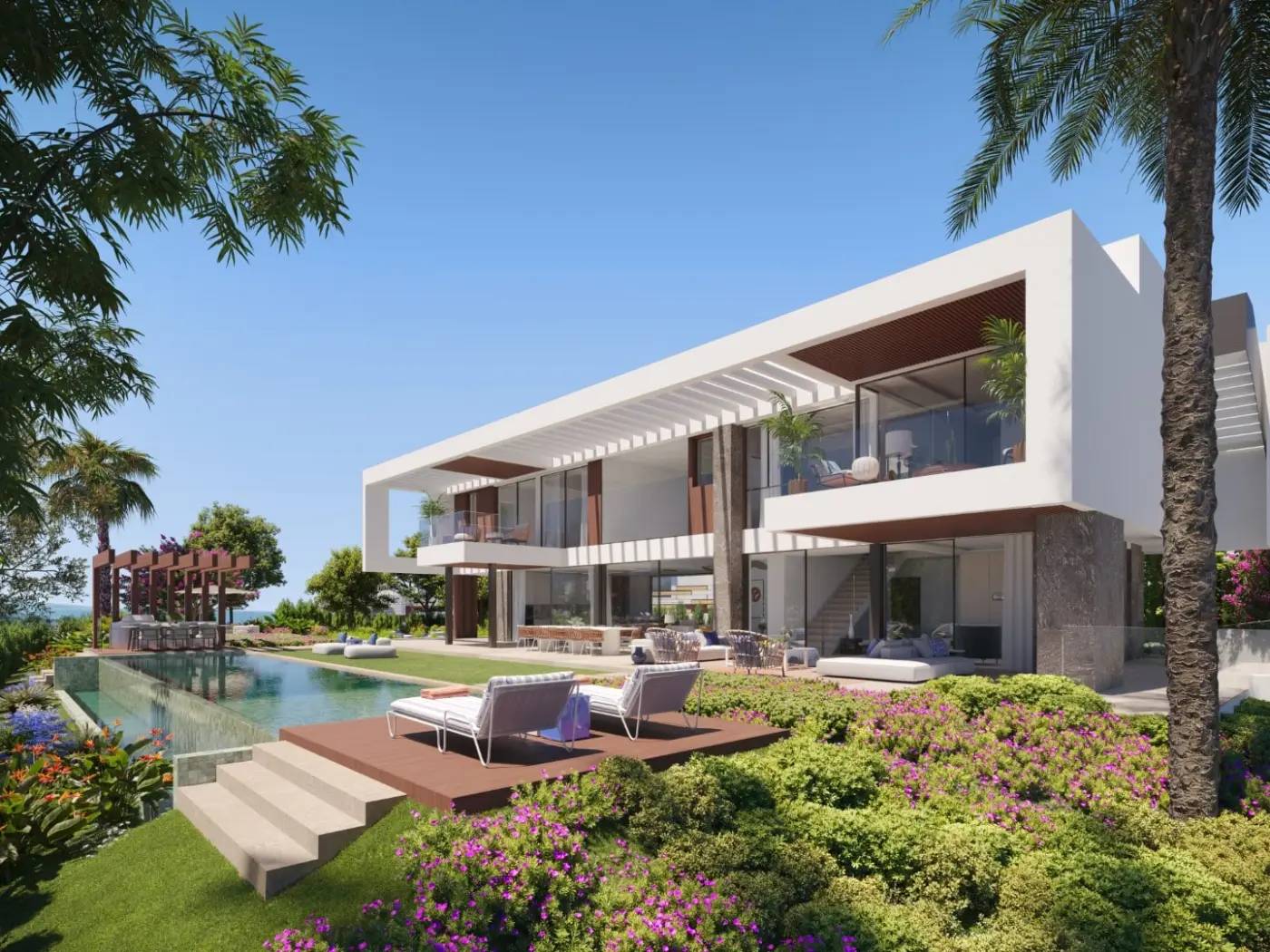 Ekskluzywne Wille z Prywatnymi Basenami Infinity i Widokiem na Morze w Nueva Andalucía, Marbella — Marbella, Hiszpania (zdjęcie 3 z 10)