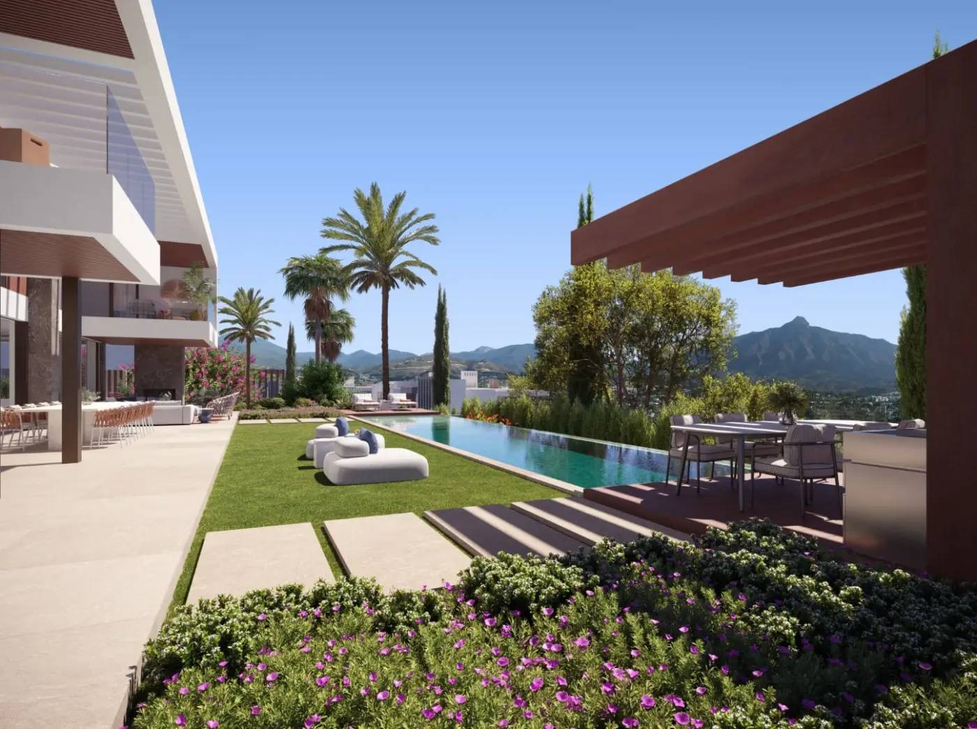Ekskluzywne Wille z Prywatnymi Basenami Infinity i Widokiem na Morze w Nueva Andalucía, Marbella — Marbella, Hiszpania (zdjęcie 8 z 10)