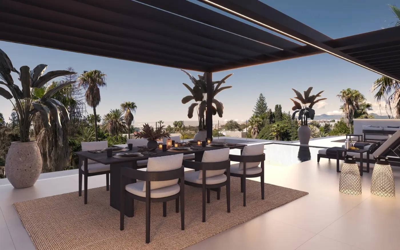 Ekskluzywne Wille z Basenem, Solarium i Windą w Cortijo Blanco, San Pedro de Alcántara — Marbella, Hiszpania (zdjęcie 9 z 10)