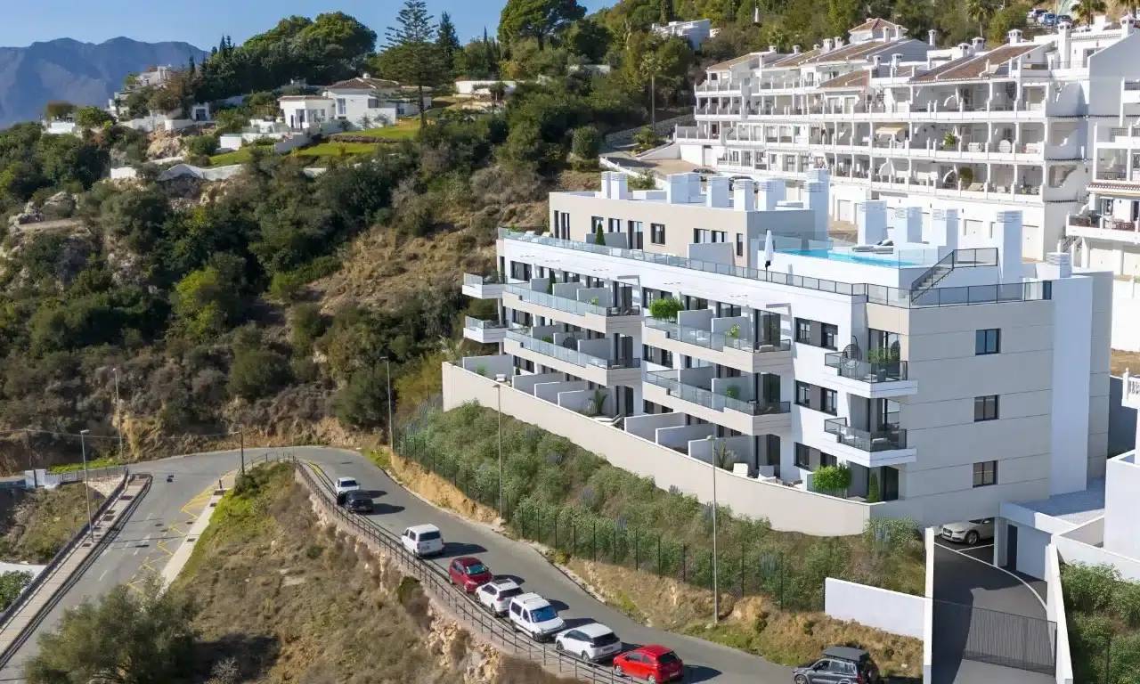 Apartamenty z Panoramicznym Widokiem na Morze w Mijas — Mijas, Hiszpania