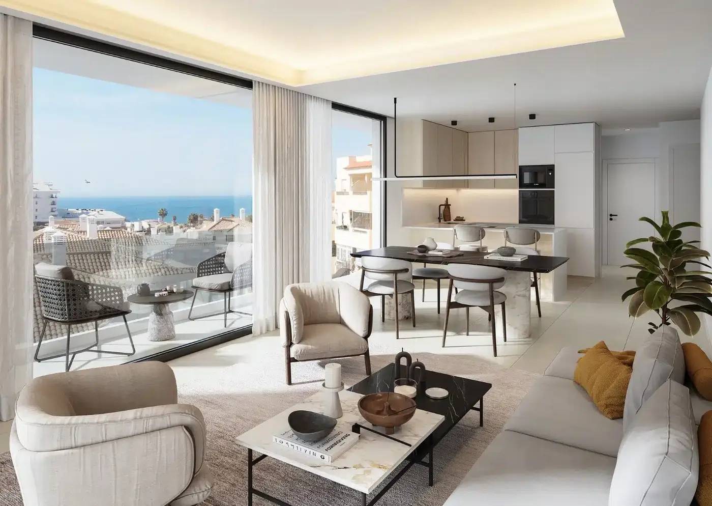 Ekskluzywne Apartamenty z Widokiem na Morze w Torreblanca del Sol — Fuengirola, Hiszpania (zdjęcie 9 z 10)