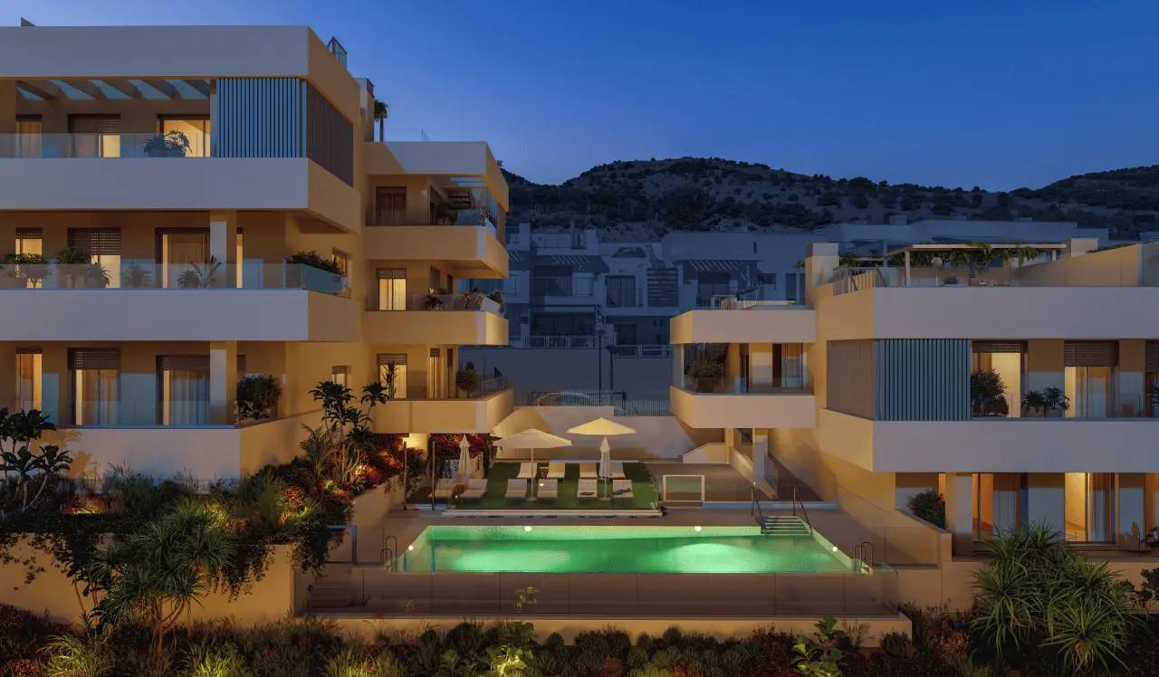 Apartamenty i Penthousy z Widokiem na Morze w Ogrodzonej Inwestycji w Benalmádenie — Benalmádena, Hiszpania (zdjęcie 3 z 5)