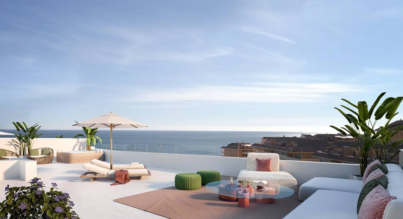 Luksusowe Apartamenty i Penthousy przy Plaży z Widokiem na Morze w El Higuerón — Fuengirola, Hiszpania (zdjęcie 3 z 9)