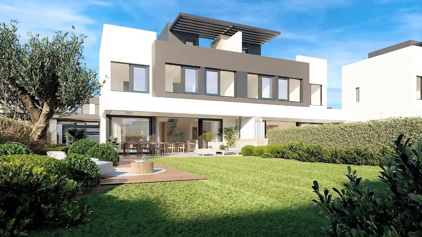 Wille bliźniacze z tarasem solarium i widokiem na morze – Estepona — Estepona, Hiszpania (zdjęcie 3 z 10)