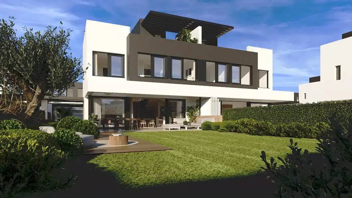 Wille bliźniacze z tarasem solarium i widokiem na morze – Estepona — Estepona, Hiszpania (zdjęcie 7 z 10)