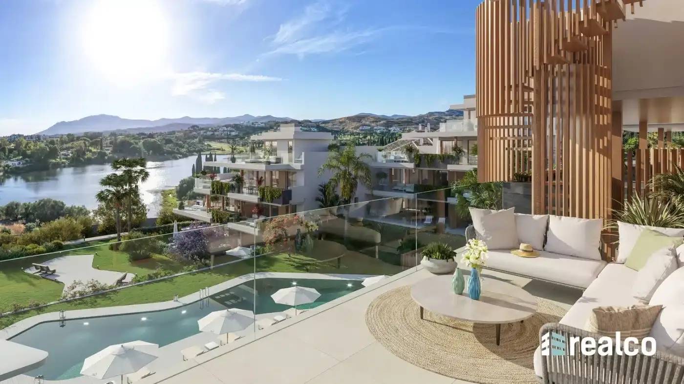 Apartamenty z widokiem na jezioro i pole golfowe – Los Flamingos, Estepona — Estepona, Hiszpania (zdjęcie 7 z 9)