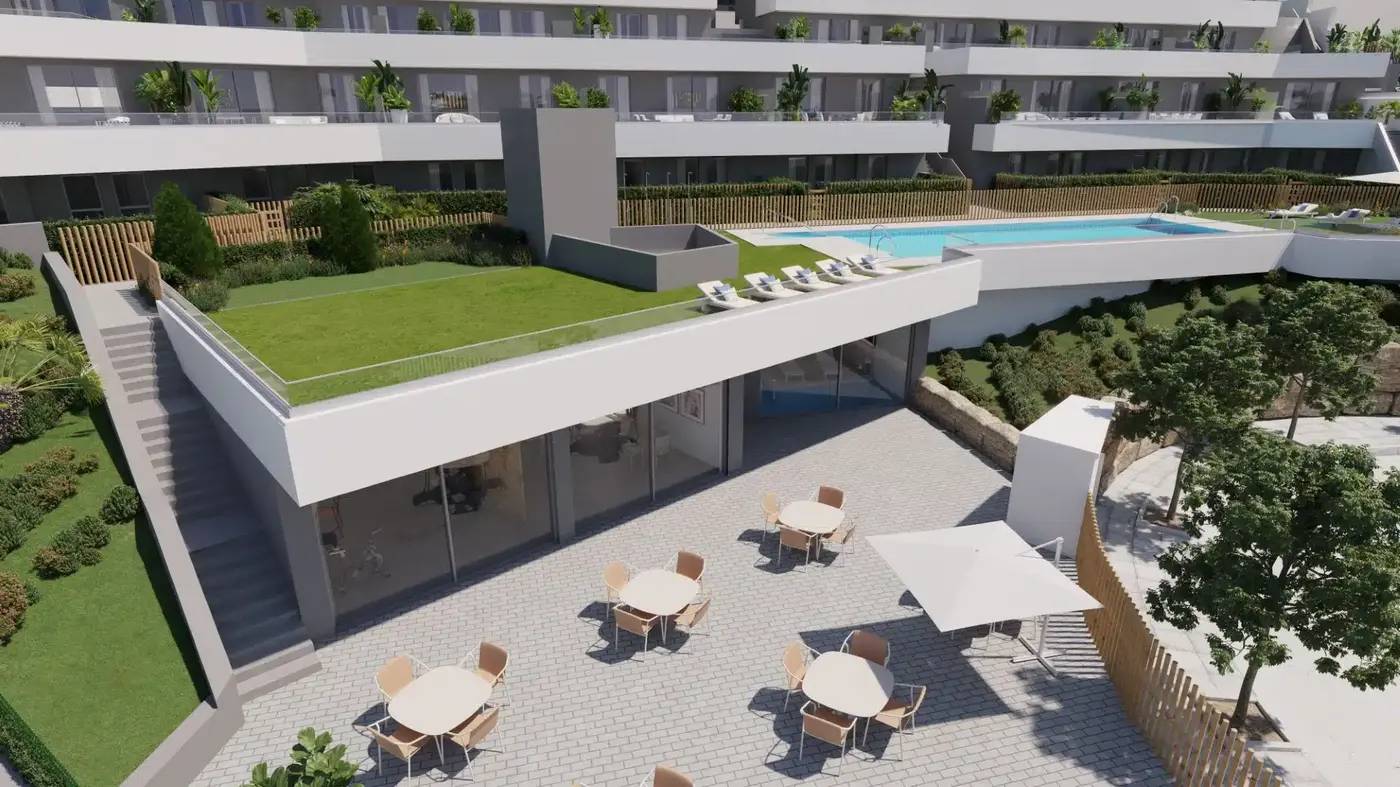 Apartamenty z widokiem na ocean i Skałę Gibraltaru w Manilva — Manilva, Hiszpania (zdjęcie 4 z 10)