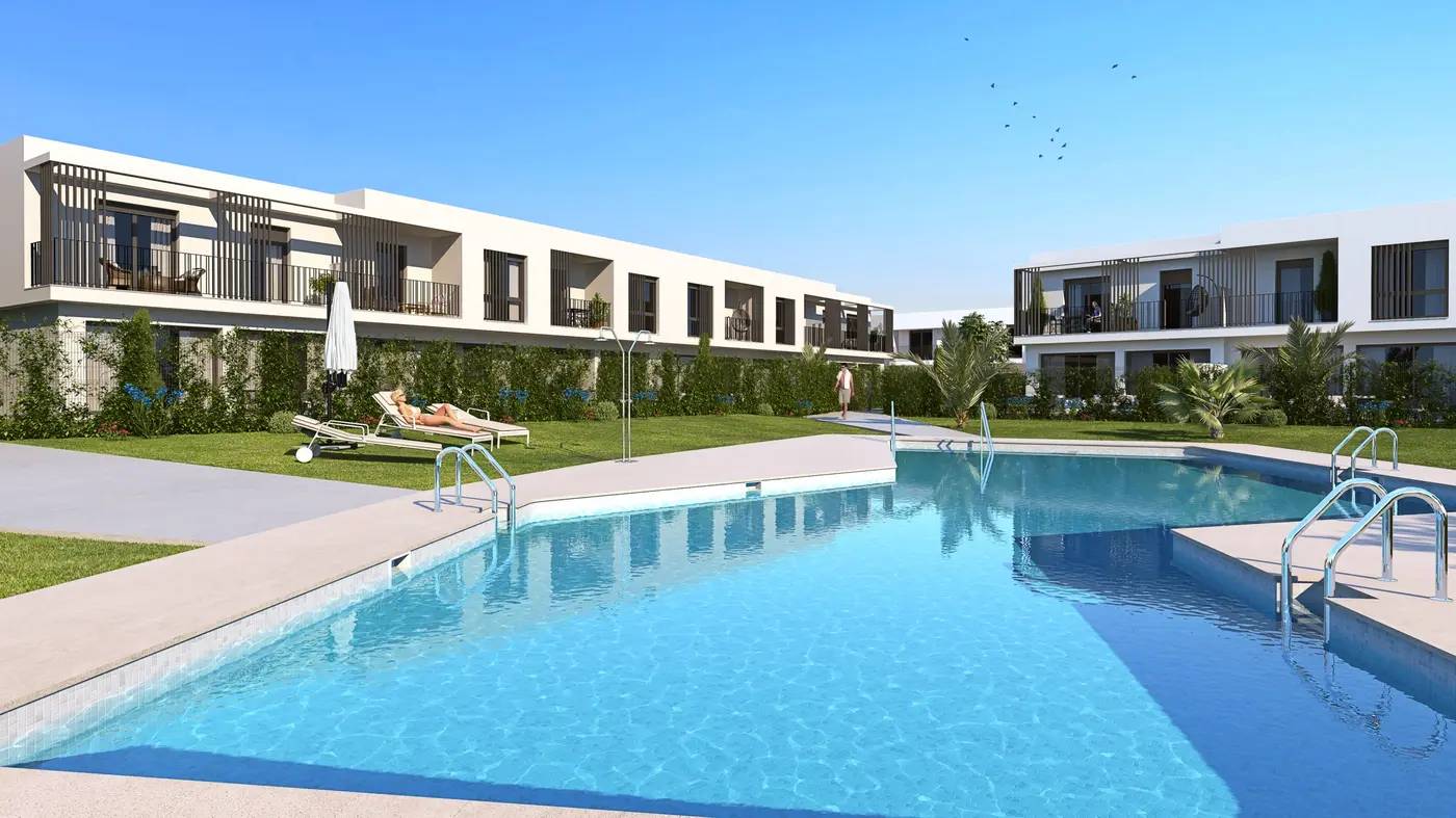 Luksusowe domy szeregowe w pierwszej linii pola golfowego w San Roque — San Roque, Hiszpania