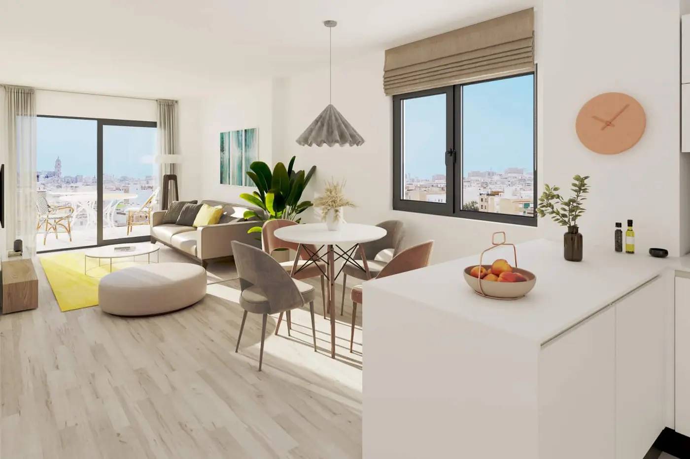 Nowoczesne apartamenty w centrum Malági z basenem na dachu — Malaga, Hiszpania (zdjęcie 10 z 10)