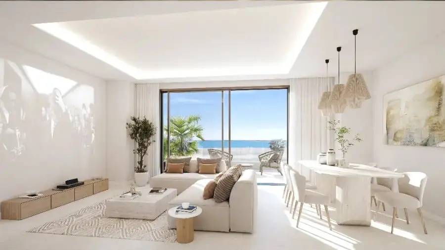 Nadmorskie apartamenty z widokiem na morze na pierwszej linii plaży w Maladze — Malaga, Hiszpania (zdjęcie 9 z 10)
