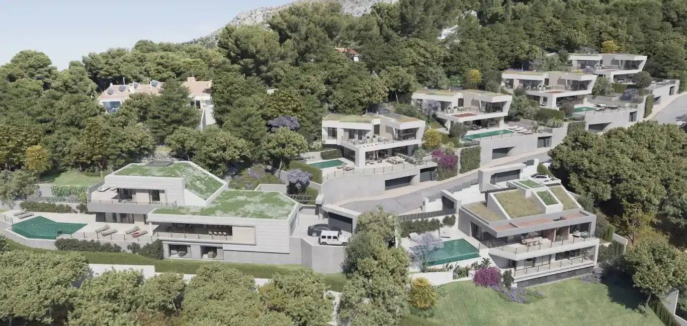 Ekskluzywne współczesne wille z widokiem na morze w zamkniętym osiedlu w Maladze — Malaga, Hiszpania (zdjęcie 6 z 10)