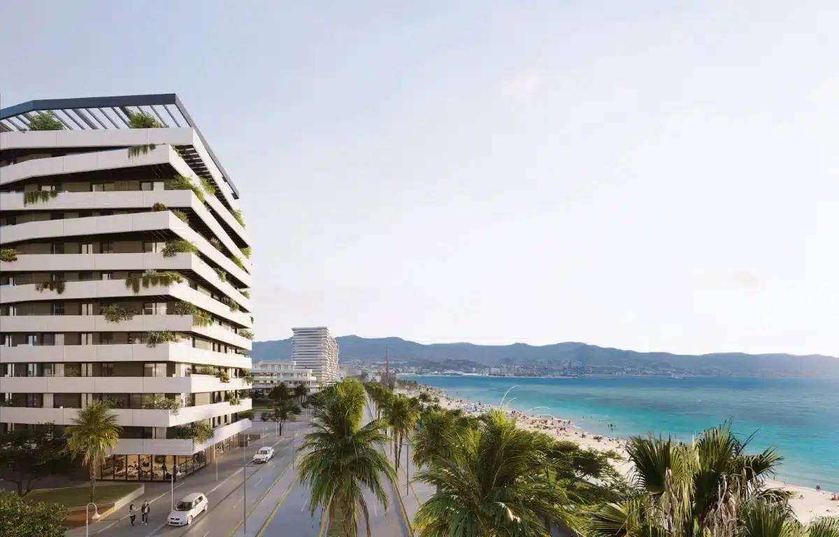 Luksusowe apartamenty i penthousy duplex na pierwszej linii morza w Maladze — Malaga, Hiszpania