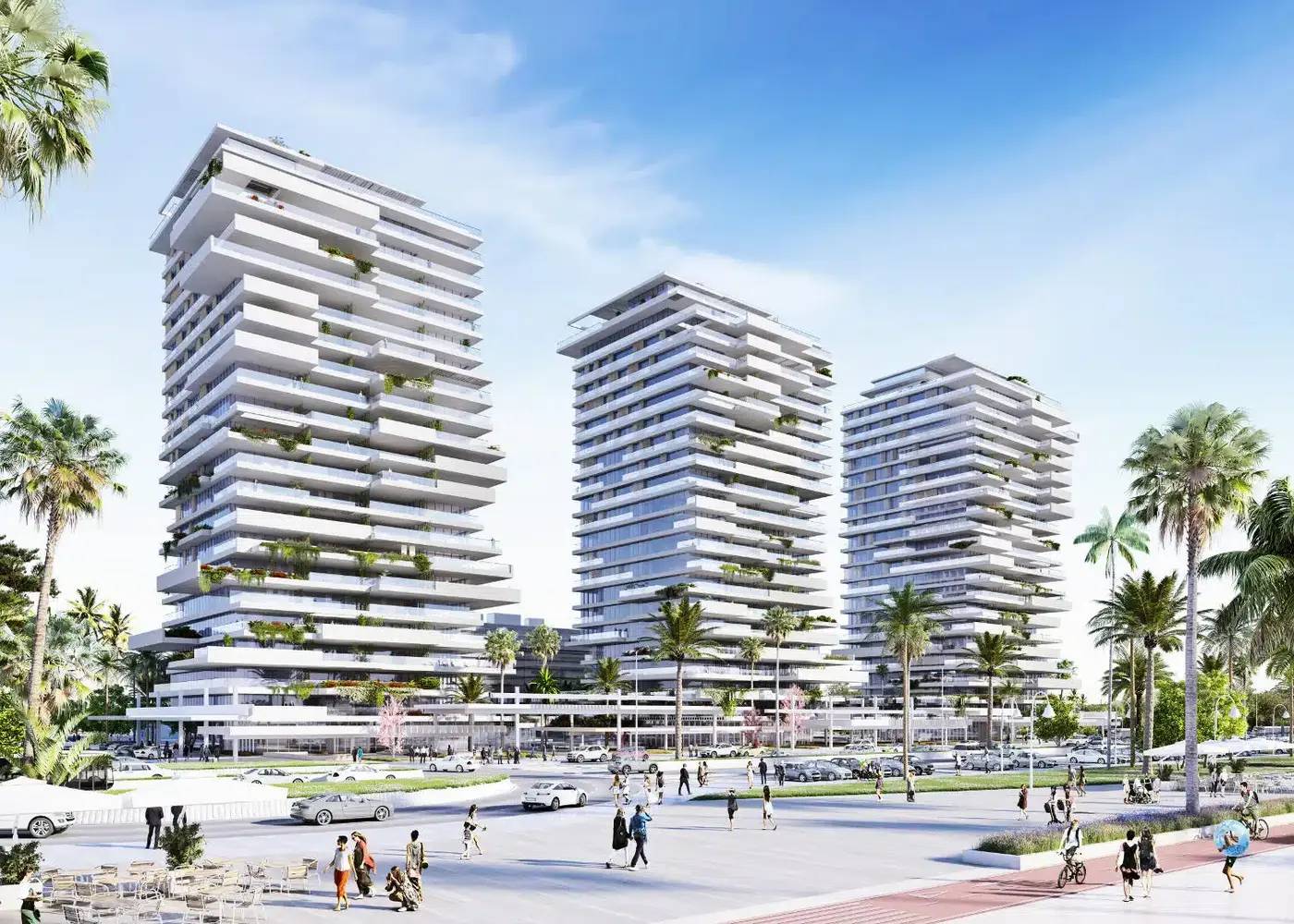 Ikoniczne apartamenty w trzech wieżach na pierwszej linii morza w Maladze — Malaga, Hiszpania (zdjęcie 6 z 10)
