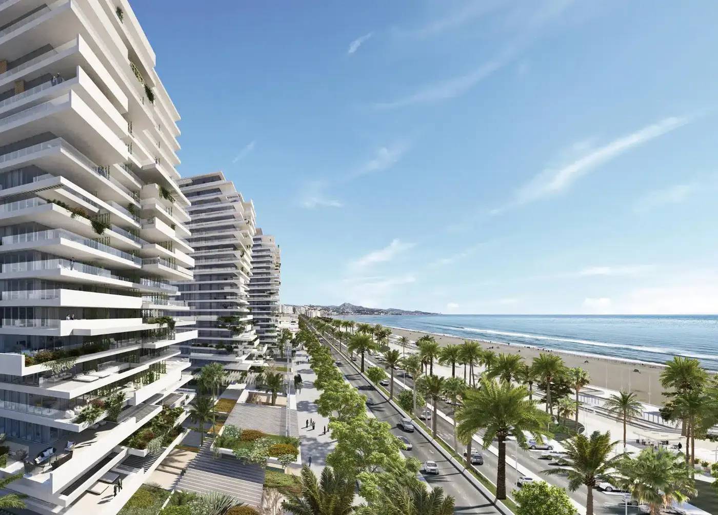 Ikoniczne apartamenty w trzech wieżach na pierwszej linii morza w Maladze — Malaga, Hiszpania (zdjęcie 7 z 10)