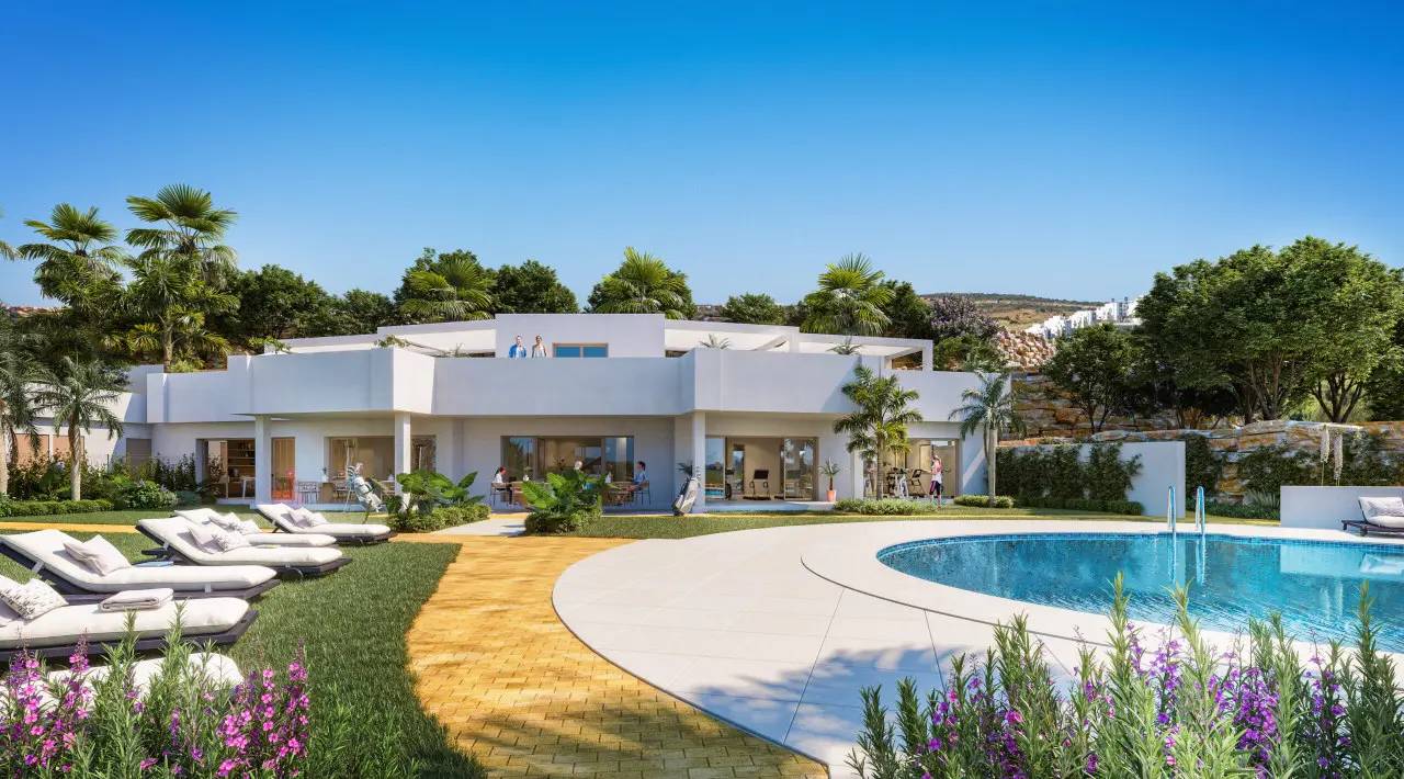 Apartamenty i penthousy z widokiem na morze przy polu golfowym w Estepona — Estepona, Hiszpania (zdjęcie 3 z 10)