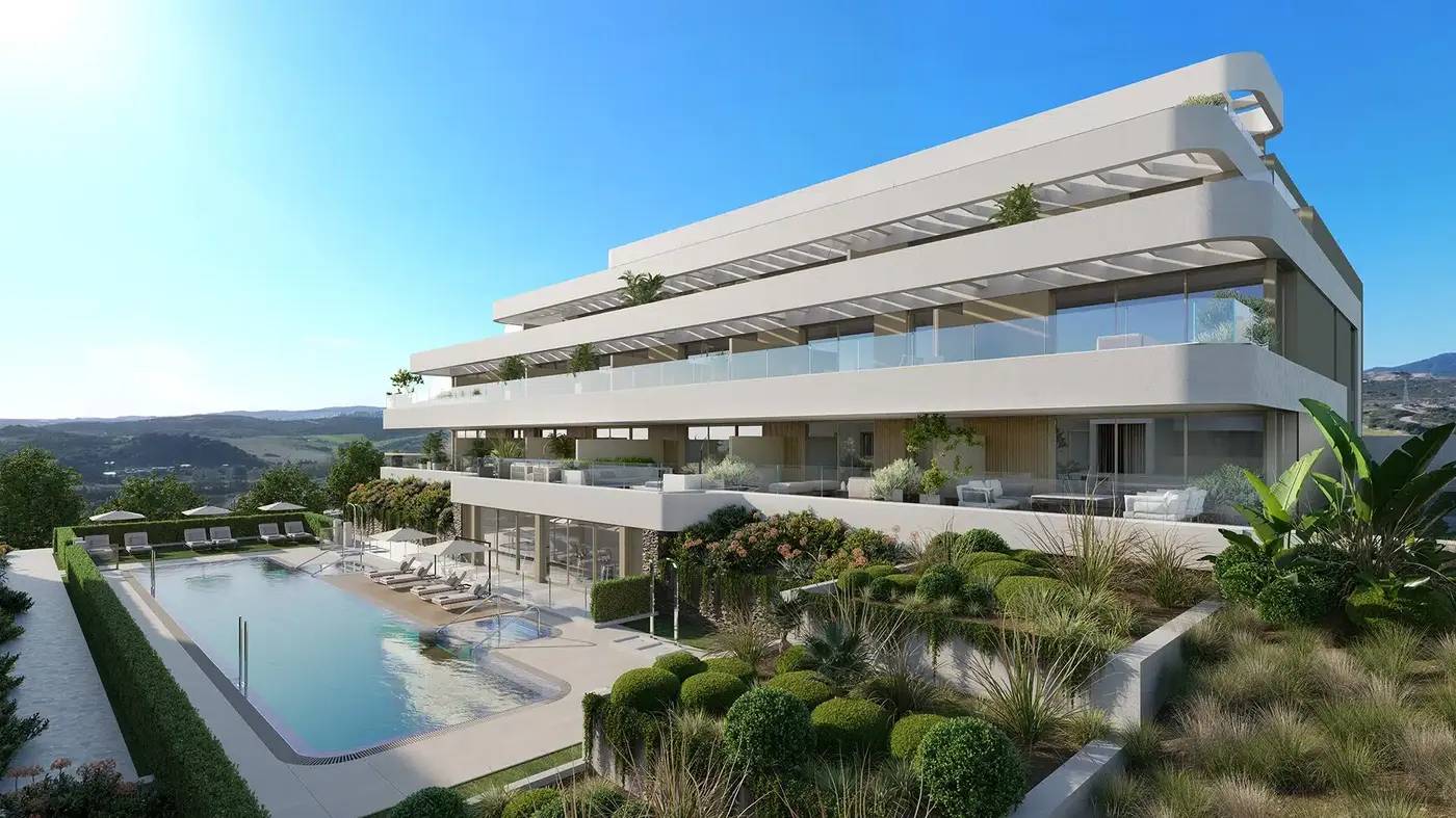 Kameralne apartamenty i penthousy z widokiem na morze w Estepona — Estepona, Hiszpania (zdjęcie 4 z 10)