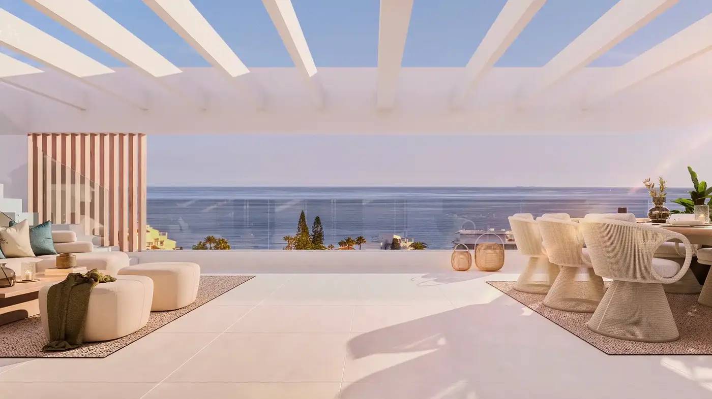 Kameralne apartamenty i penthousy z widokiem na morze w Estepona — Estepona, Hiszpania (zdjęcie 7 z 10)