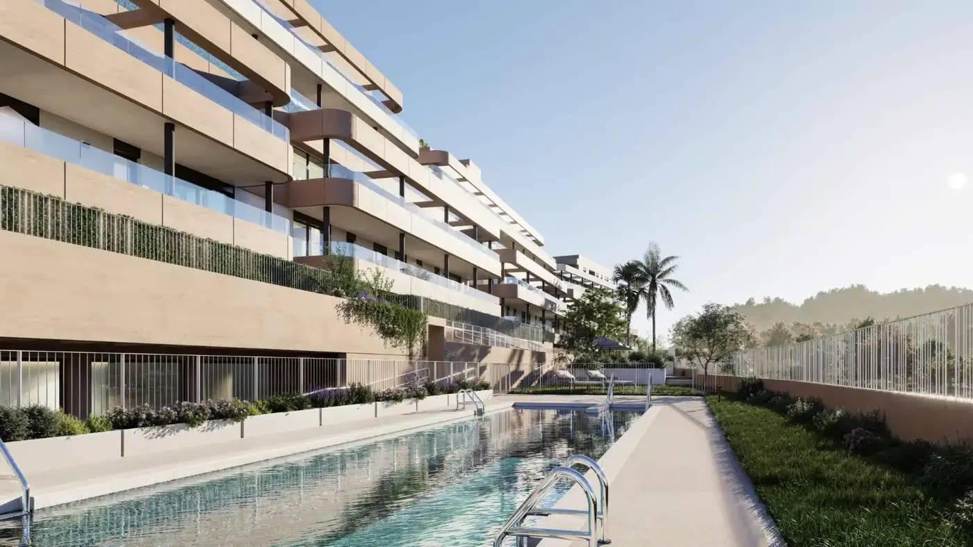 Apartamenty przy Estepona Golf z panoramicznym widokiem na morze — Estepona, Hiszpania