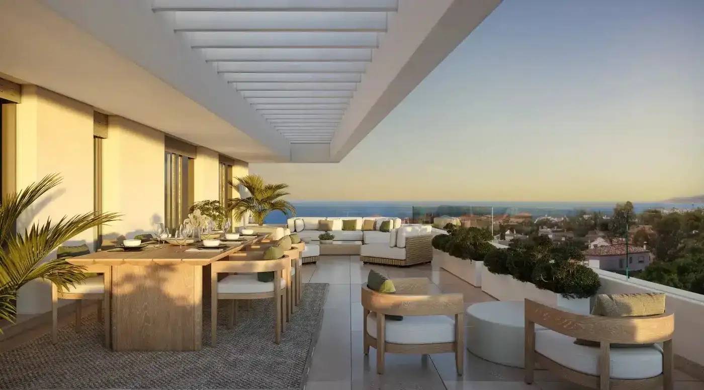 Nowoczesne  apartamenty z widokiem na góry i morze — Estepona, Hiszpania (zdjęcie 4 z 27)