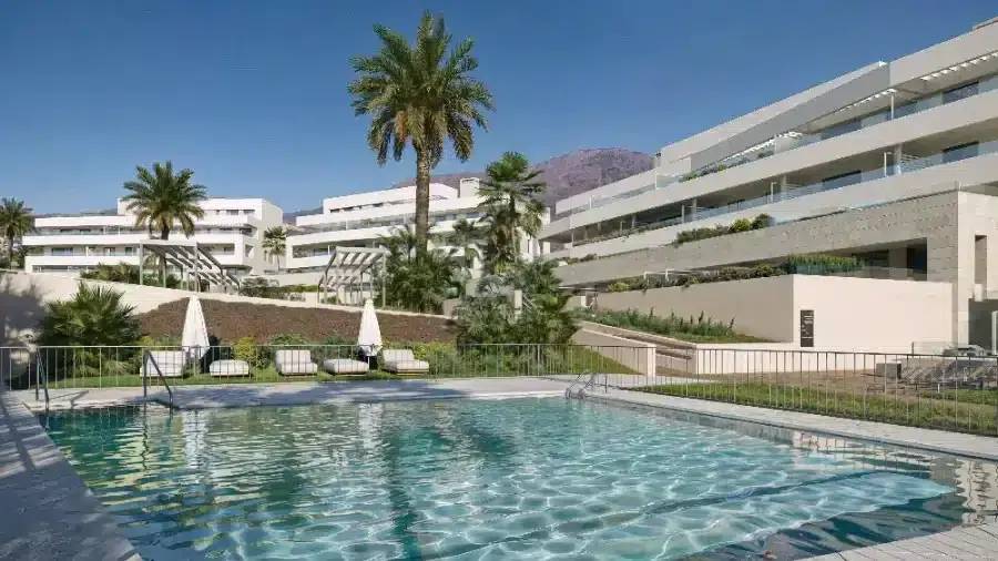 Nowoczesne  apartamenty z widokiem na góry i morze — Estepona, Hiszpania