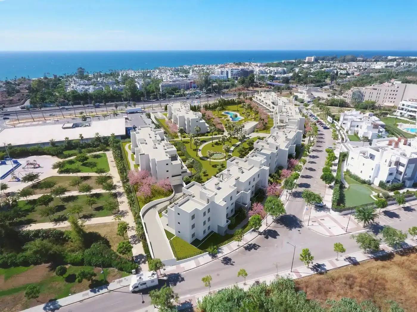 Piękne, eleganckie apartamenty na Nowej Złotej Mili w Esteponie — Estepona, Hiszpania (zdjęcie 24 z 41)