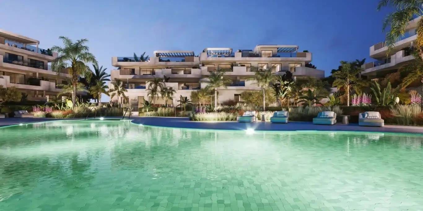 Piękne kameralne apartamenty 800 m od plaży w Esteponie — Estepona, Hiszpania