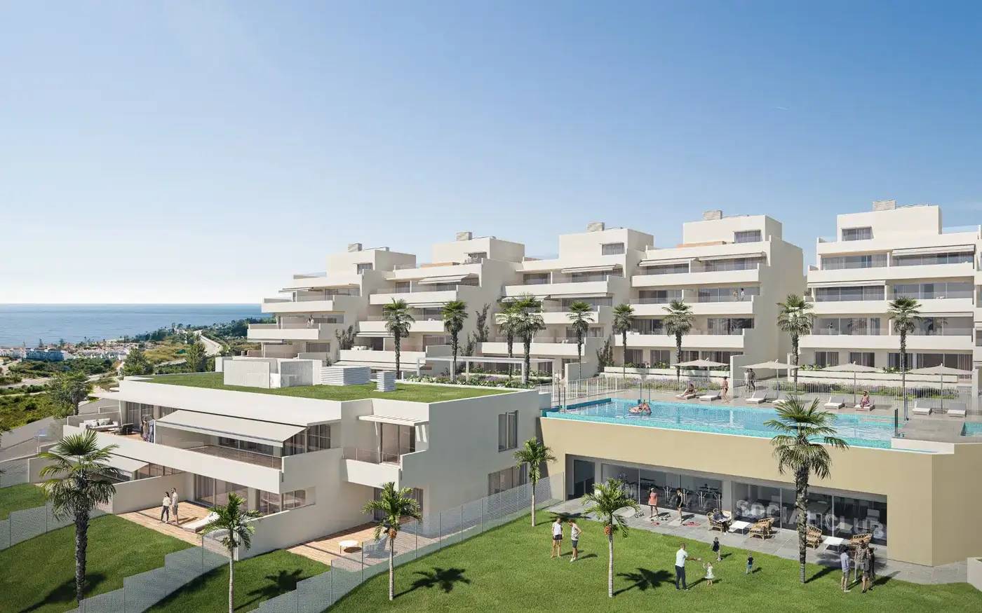 Nowoczesne Apartamenty i Penthouse z Widokiem na Morze w Esteponie — Estepona, Hiszpania (zdjęcie 5 z 9)