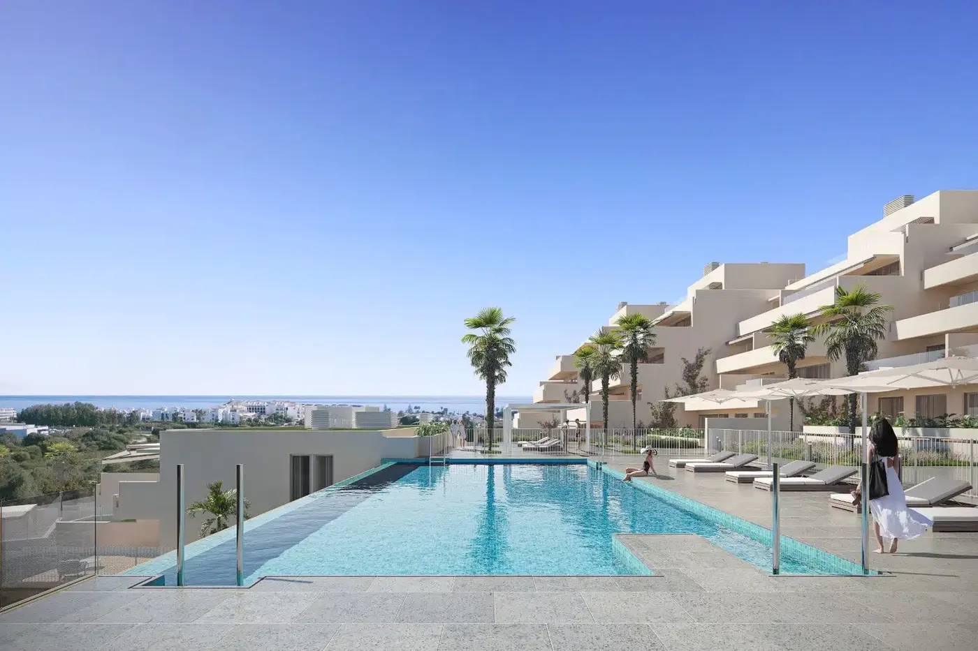Nowoczesne Apartamenty i Penthouse z Widokiem na Morze w Esteponie — Estepona, Hiszpania