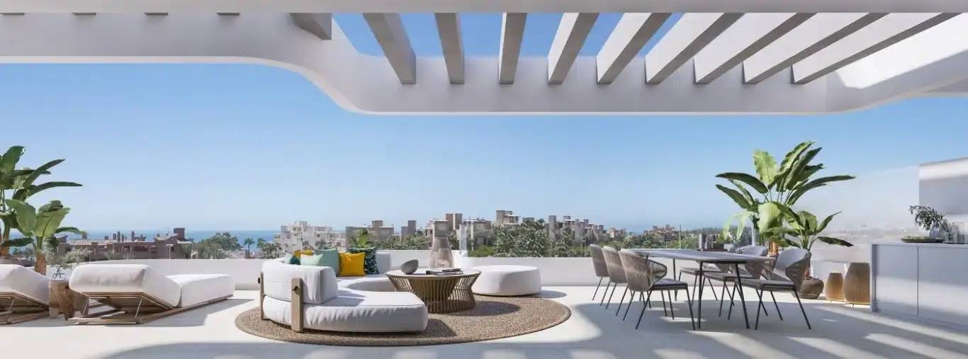 Butikowe Apartamenty i Penthouse z Basenem na New Golden Mile w Esteponie — Estepona, Hiszpania