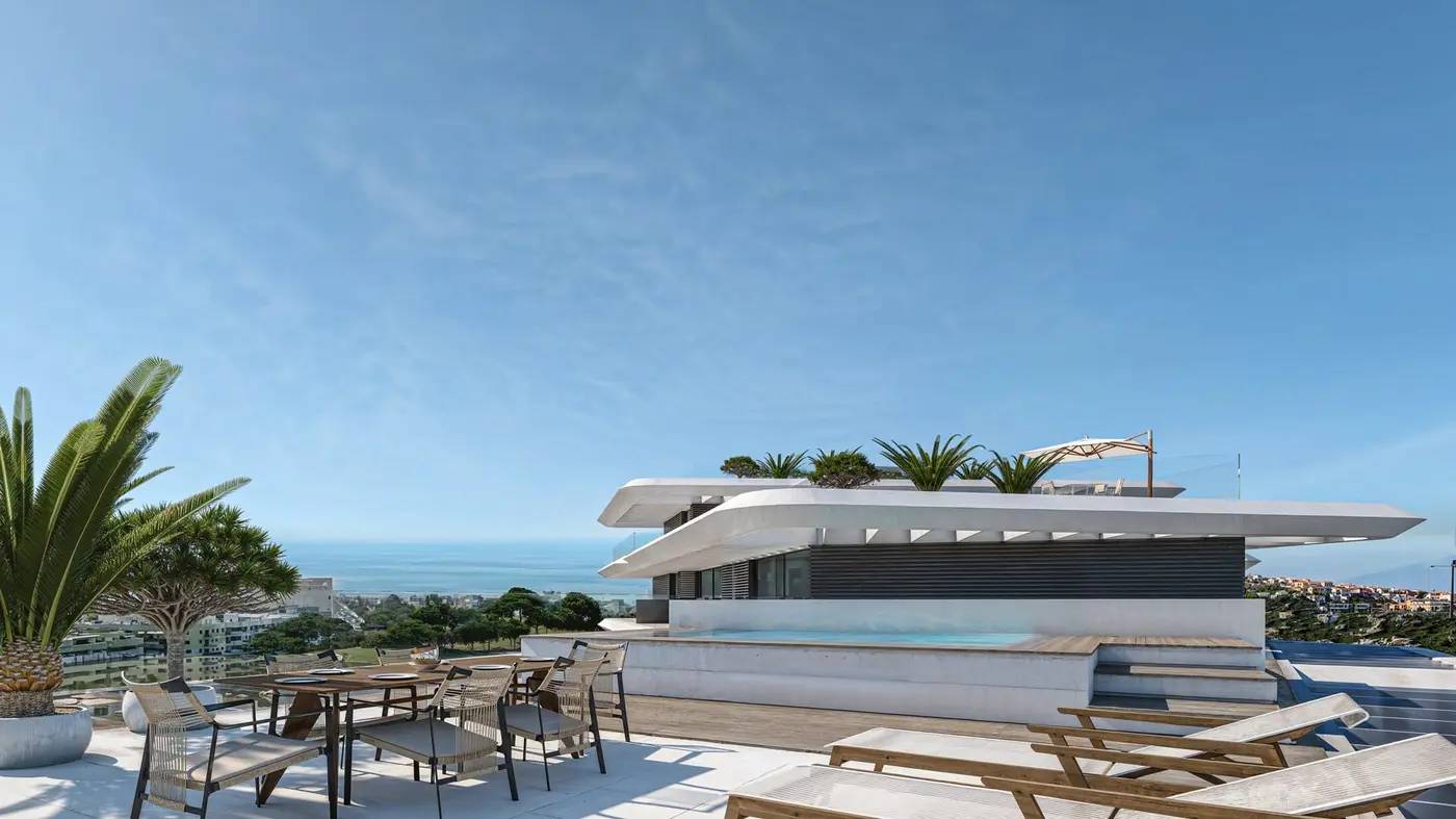 Nowoczesne Apartamenty z Panoramicznym Widokiem na Morze w Esteponie – Las Mesas Blue Horizon — Estepona, Hiszpania