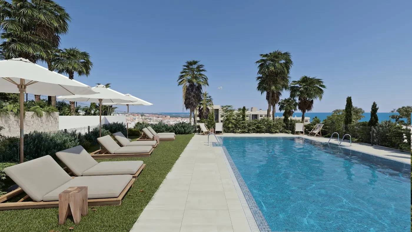 Butikowe Apartamenty z Widokiem na Morze i Gibraltar w Sercu Estepony – Las Mesas Infinity Homes — Estepona, Hiszpania