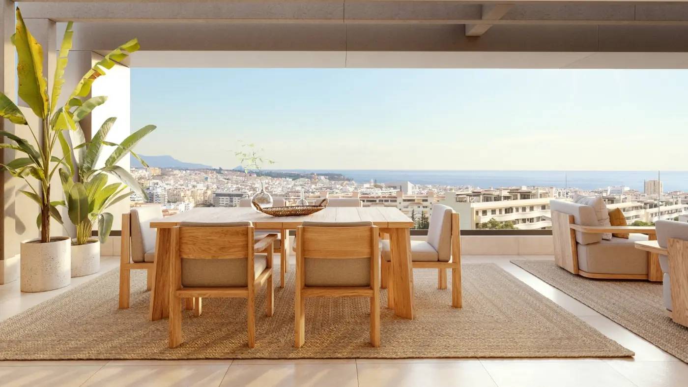 Butikowe Apartamenty z Widokiem na Morze i Gibraltar w Sercu Estepony – Las Mesas Infinity Homes — Estepona, Hiszpania (zdjęcie 6 z 10)
