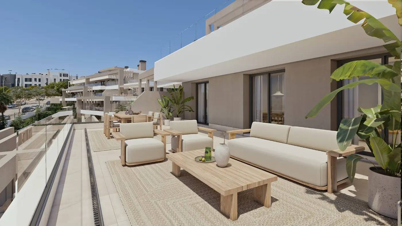 Butikowe Apartamenty z Widokiem na Morze i Gibraltar w Sercu Estepony – Las Mesas Infinity Homes — Estepona, Hiszpania (zdjęcie 9 z 10)