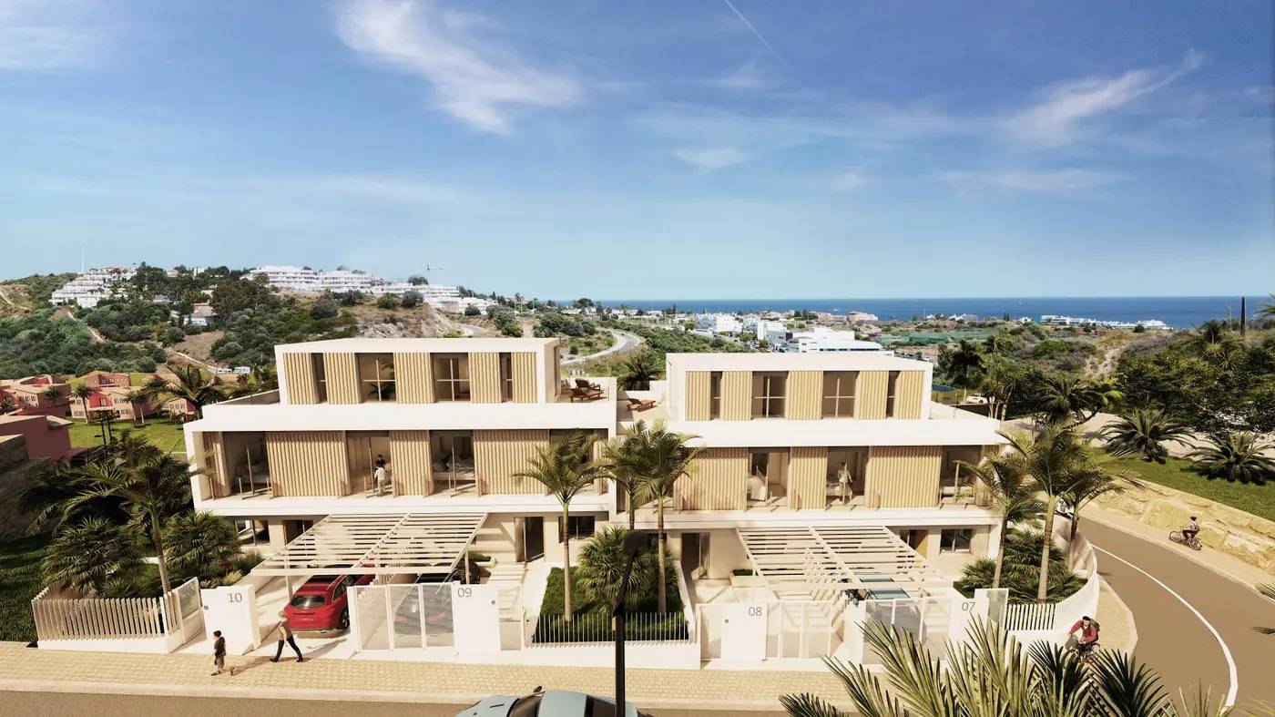 Ekskluzywne Wille Szeregowe z Widokiem na Morze i Golf – Brisas del Mar, Estepona — Estepona, Hiszpania
